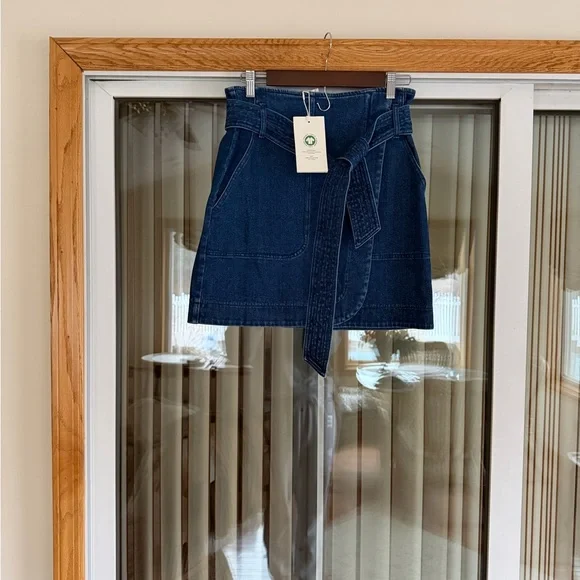 NWT Sezane Classic Blue “Leandra” Denim Skirt - Picture 1 of 7